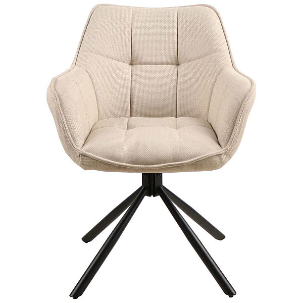 Стул поворотный Vetro Mebel R-69 Айвори ткань-3