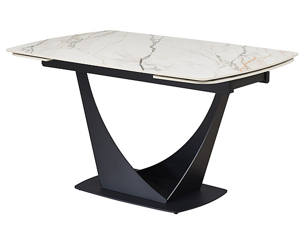 Керамический стол раскладной обеденный Vetro Mebel Элио TML-990 Каcа голд-черный-11