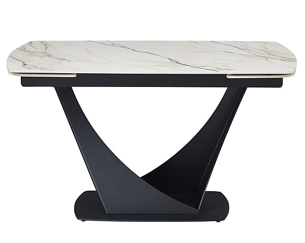 Керамический стол раскладной обеденный Vetro Mebel Элио TML-990 Каcа голд-черный-9