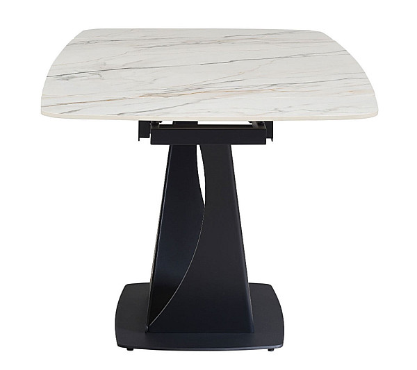 Керамический стол раскладной обеденный Vetro Mebel Элио TML-990 Каcа голд-черный-12