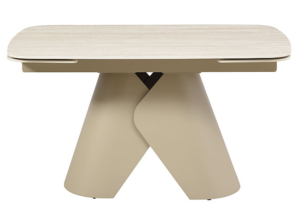 Керамічний стіл розкладний обідній Vetro Mebel Паріс TML-997-1 Крема марфіль-бежевий-15