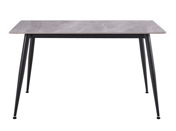 Керамический стол обеденный Vetro Mebel TM-100 Калакатта грей-черный-4