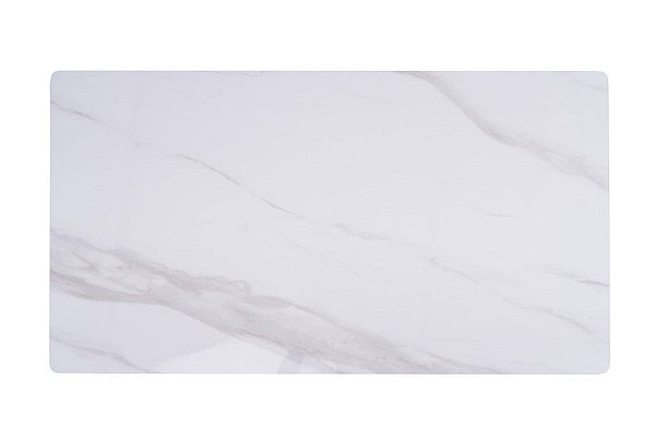 Обідній керамічний стіл Vetro Mebel TM-100 Олімпо вайт-чорний-9