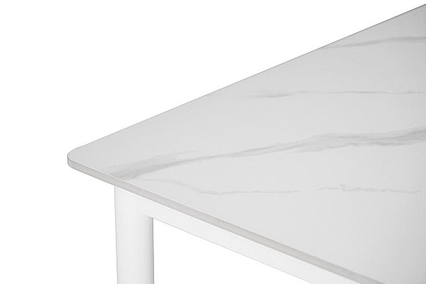 Керамічний стіл обідній Vetro Mebel TM-110 Білий мармур-білий-8