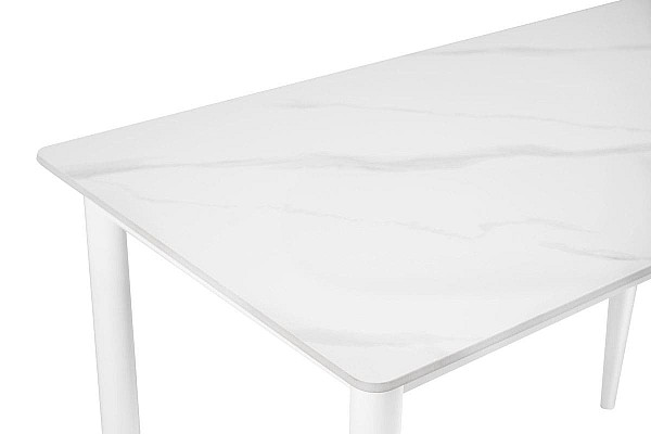 Керамічний стіл обідній Vetro Mebel TM-110 Білий мармур-білий-9