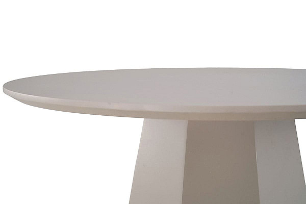 Обідній круглий стіл Vetro Mebel TM-200-1 Поліуретановий МДФ Теплий пісок-17