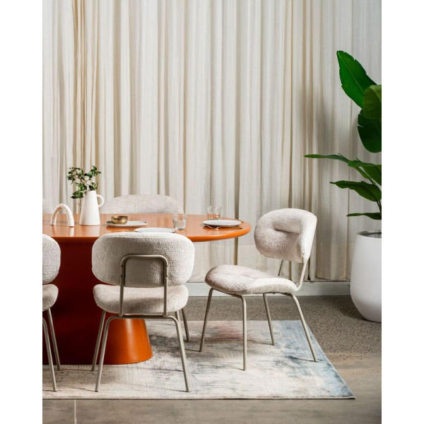 Стол обеденный Vetro Mebel TM-210 Полиуретановый МДФ Апельсин-10