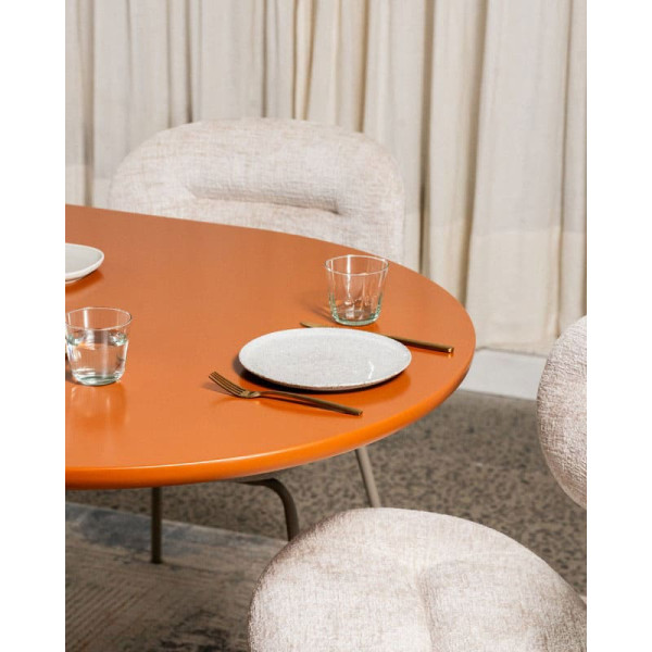 Стол обеденный Vetro Mebel TM-210 Полиуретановый МДФ Апельсин-16
