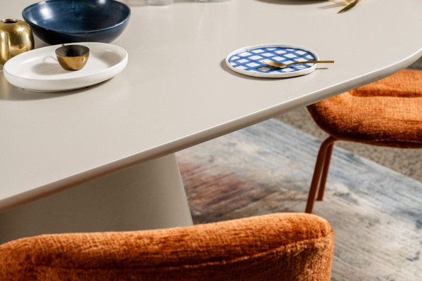 Стол обеденный Vetro Mebel TM-210 Полиуретановый МДФ Теплый песок-18