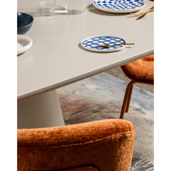 Стол обеденный Vetro Mebel TM-210 Полиуретановый МДФ Теплый песок-15