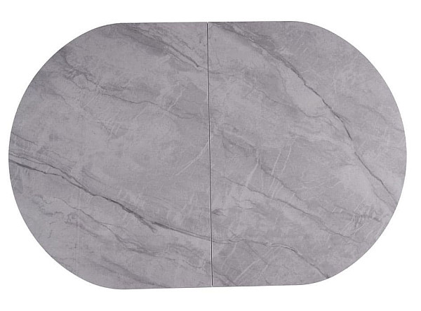 Керамічний стіл розкладний обідній Vetro Mebel TM-85 Ребекка грей-чорний-24