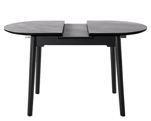 Керамічний стіл розкладний обідній Vetro Mebel TM-85 Ребекка грей-чорний-10