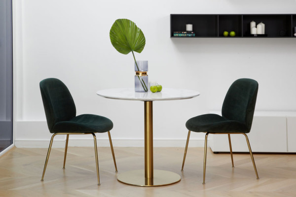 Обеденный стол Vetro Mebel T-320 Агария белый мрамор-5