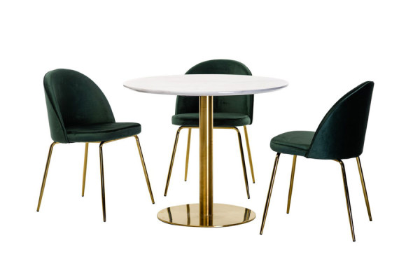 Обеденный стол Vetro Mebel T-320 Агария белый мрамор-3