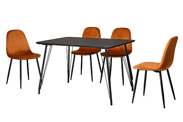 Обідній стіл Vetro Mebel TM-47 Чорний кварц-3