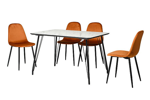 Обідній стіл Vetro Mebel TM-47 Білий мармур-5