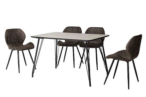 Обеденный стол Vetro Mebel TM-47 Бетон-3