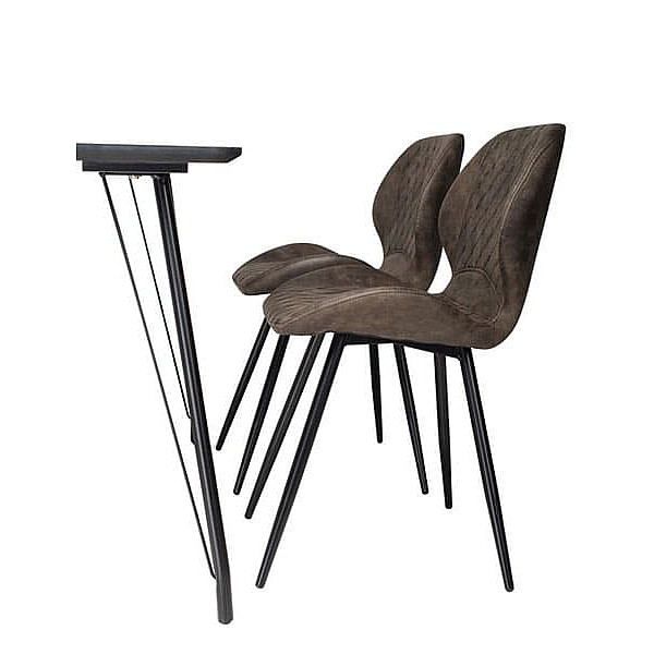 Обеденный стол Vetro Mebel TM-47 Бетон-12