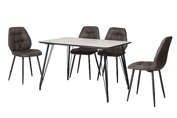 Обеденный стол Vetro Mebel TM-47 Бетон-4