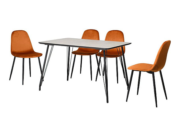 Обеденный стол Vetro Mebel TM-47 Бетон-5