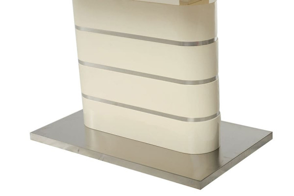 Раскладной обеденный стол Vetro Mebel TM-52-1 Молочный-3