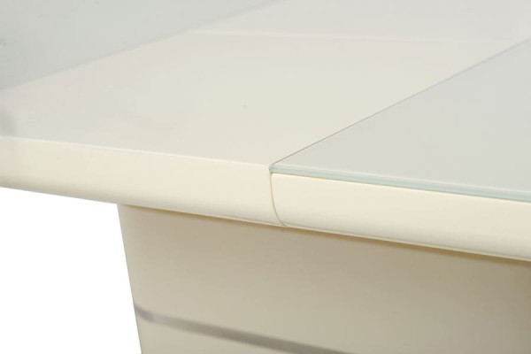 Раскладной обеденный стол Vetro Mebel TM-52-1 Молочный-1