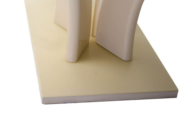 Раскладной обеденный стол Vetro Mebel TML-515 Матовый молочный-5