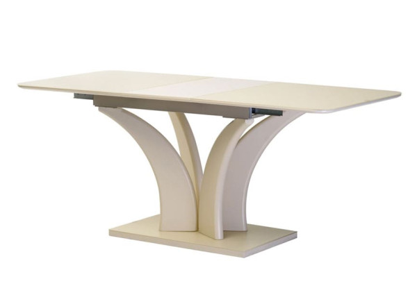 Раскладной обеденный стол Vetro Mebel TML-515 Матовый молочный-10