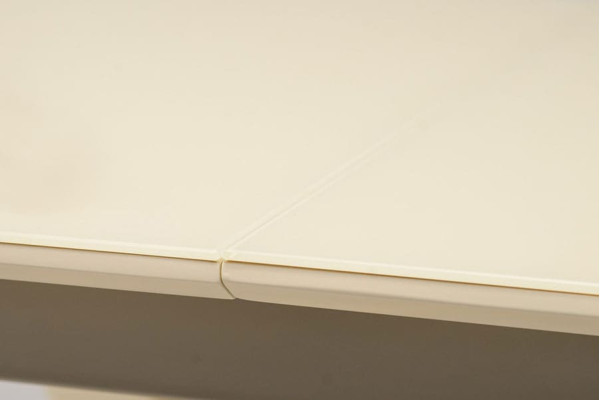 Раскладной обеденный стол Vetro Mebel TML-515 Матовый молочный-3