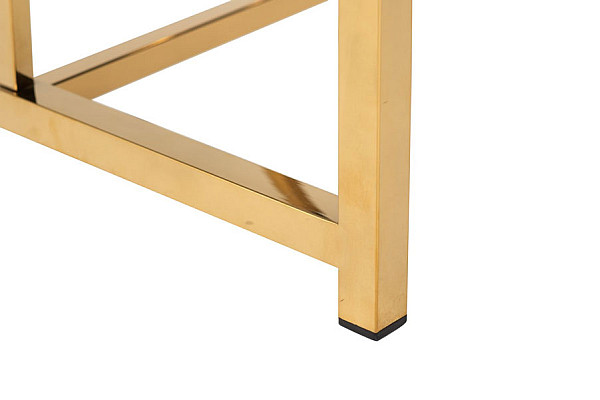 Журнальний стіл Vetro Mebel CL-2 Прозорий - золото-9