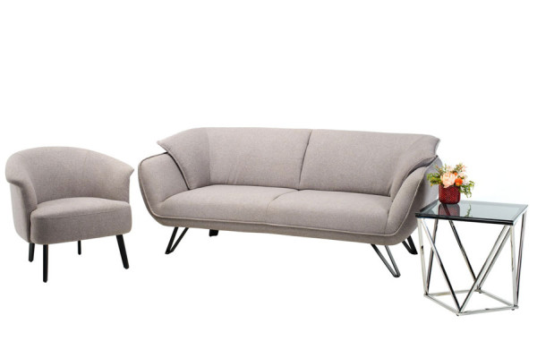 Журнальний стіл Vetro Mebel CP-2 Тоноване - срібло-7