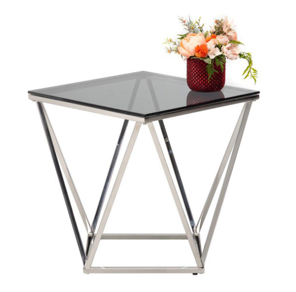 Журнальний стіл Vetro Mebel CP-2 Тоноване - срібло-5