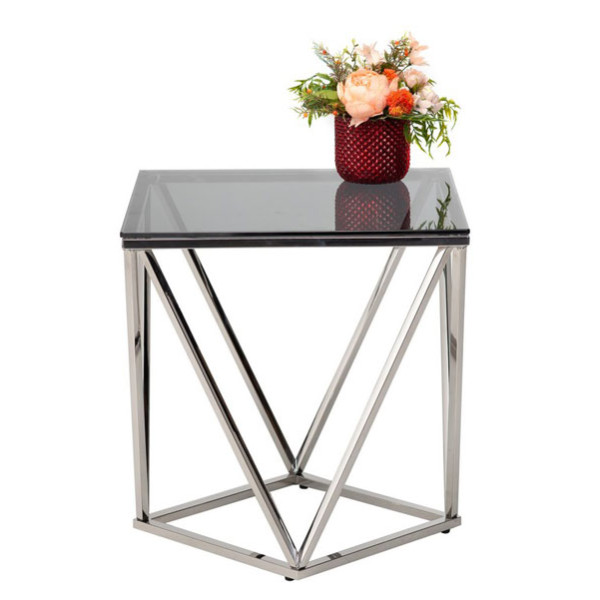 Журнальний стіл Vetro Mebel CP-2 Тоноване - срібло-6