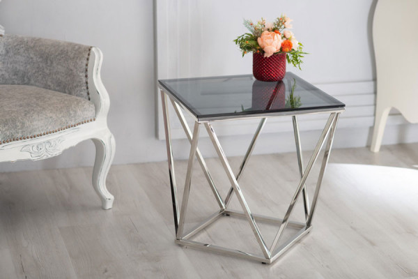 Журнальний стіл Vetro Mebel CP-2 Тоноване - срібло-2