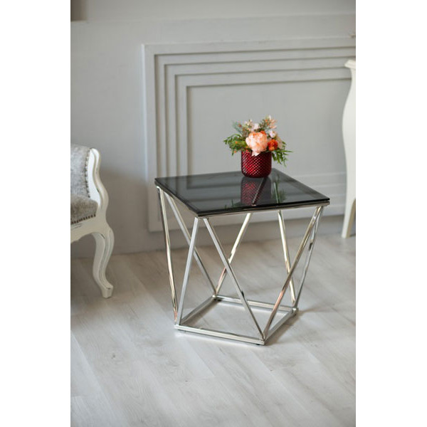 Журнальний стіл Vetro Mebel CP-2 Тоноване - срібло-3