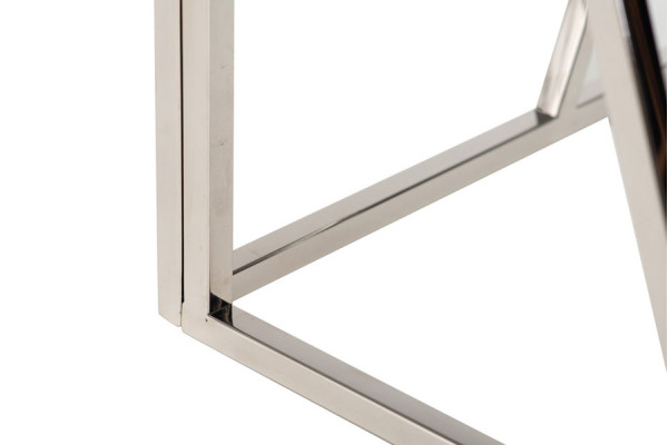 Журнальний стіл Vetro Mebel CF-2 Прозорий - срібло-9