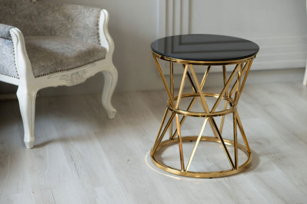 Журнальный cтол Vetro Mebel CH-1 Черный - золото-6