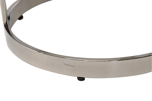 Комплект журнальних столів Vetro Mebel CI-1 Білий мармур - срібло-10