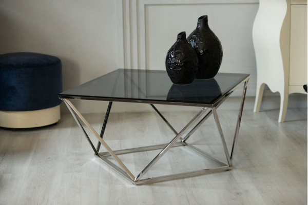 Журнальний стіл Vetro Mebel CP-1 Тоноване - срібло-1