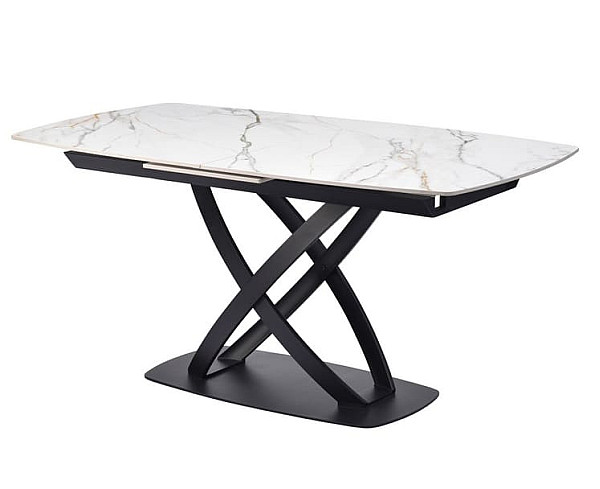 Керамічний стіл розкладний обідній Vetro Mebel Амелія TML-970 Каса голд-чорний-9