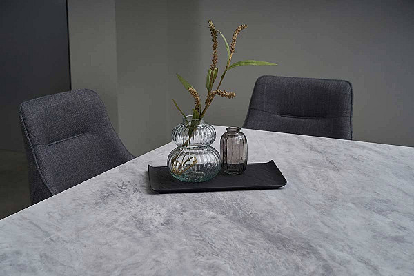 Керамический стол раскладной обеденный Vetro Mebel Олимпия TML-985 ребекка грей-черный-13