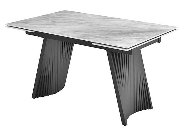Керамический стол раскладной обеденный Vetro Mebel Олимпия TML-985 ребекка грей-черный-15