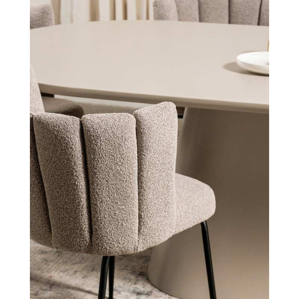 Стол обеденный Vetro Mebel TM-210 Полиуретановый МДФ Теплый песок-10