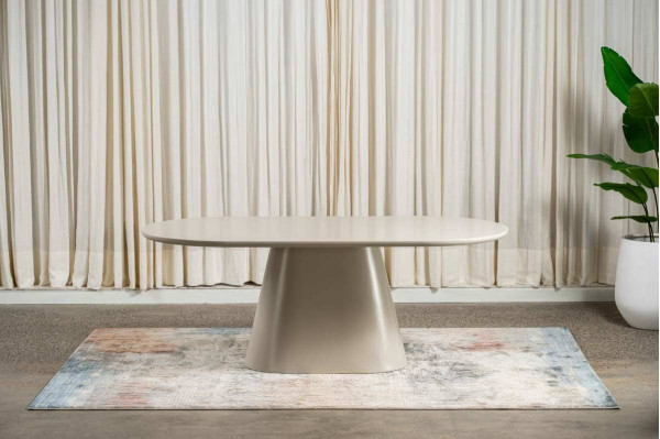 Стол обеденный Vetro Mebel TM-210 Полиуретановый МДФ Теплый песок-4