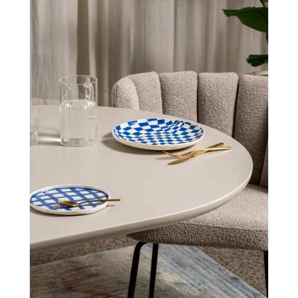 Стол обеденный Vetro Mebel TM-210 Полиуретановый МДФ Теплый песок-13