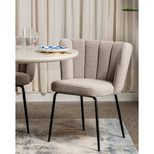 Стол обеденный Vetro Mebel TM-210 Полиуретановый МДФ Теплый песок-12