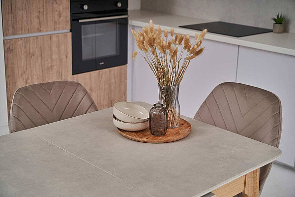 Керамічний стіл розкладний обідній Vetro Mebel TM-120 Бардиліо лайт-бук-28