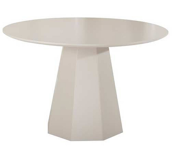 Круглый стол обеденный Vetro Mebel TM-200 Полиуретановый МДФ Теплый песок-11