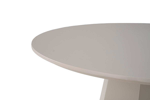 Круглый стол обеденный Vetro Mebel TM-200 Полиуретановый МДФ Теплый песок-13