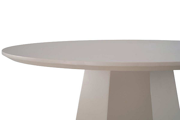 Круглый стол обеденный Vetro Mebel TM-200 Полиуретановый МДФ Теплый песок-14